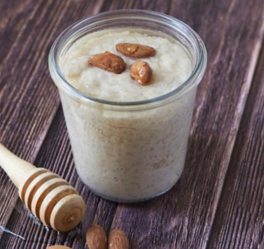 Riz au lait, amandes, miel Magimix.